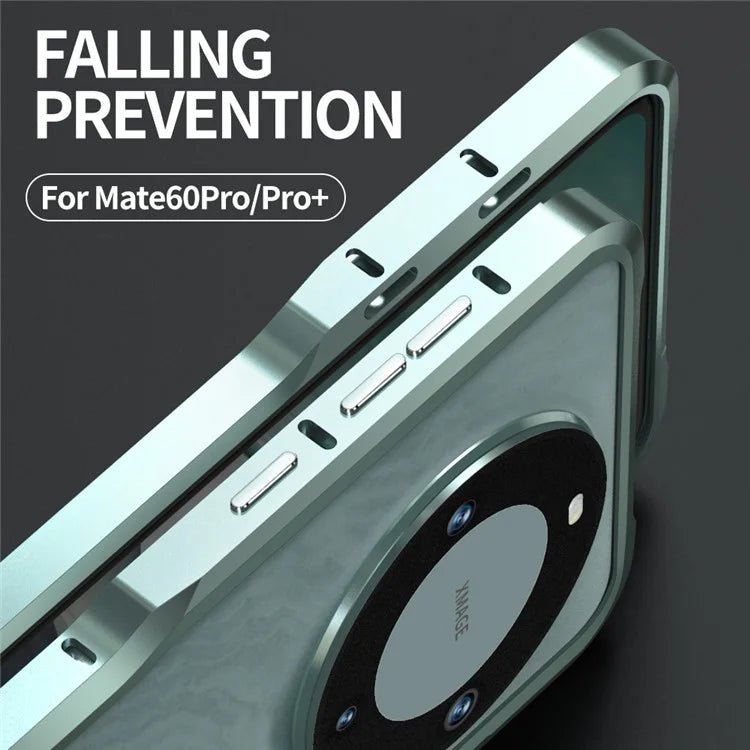 LUPHIE For Huawei Mate 60 Pro Bumper Case Shockproof Mobile Phone Metal Frame