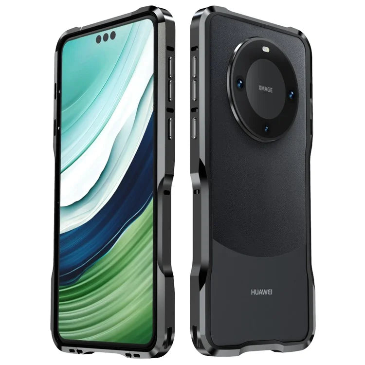 LUPHIE For Huawei Mate 60 Pro Bumper Case Shockproof Mobile Phone Metal Frame