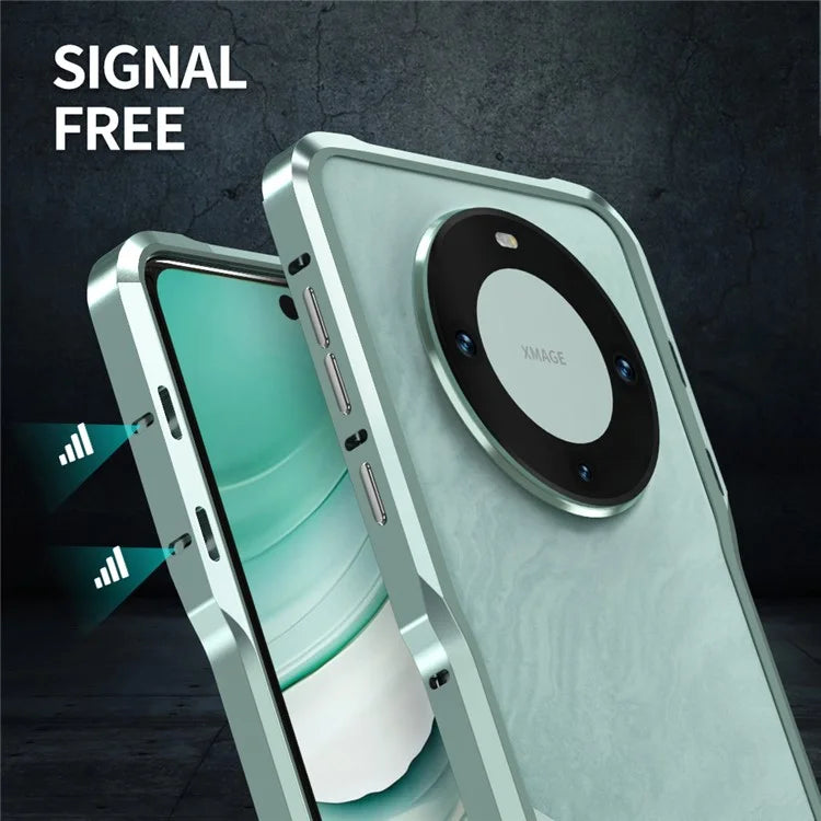 LUPHIE For Huawei Mate 60 Pro Bumper Case Shockproof Mobile Phone Metal Frame