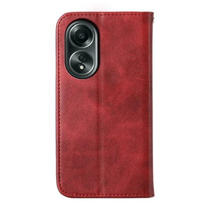 For Oppo A58 4G Case Imprinted PU Leather Phone Cover with Wallet Stand