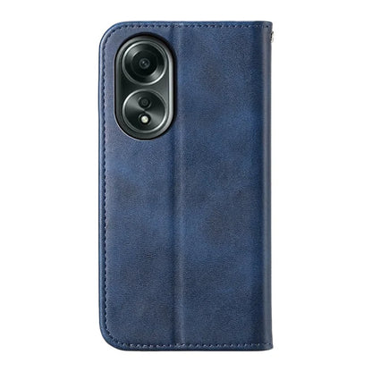 For Oppo A58 4G Case Imprinted PU Leather Phone Cover with Wallet Stand