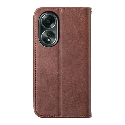 For Oppo A58 4G Case Imprinted PU Leather Phone Cover with Wallet Stand