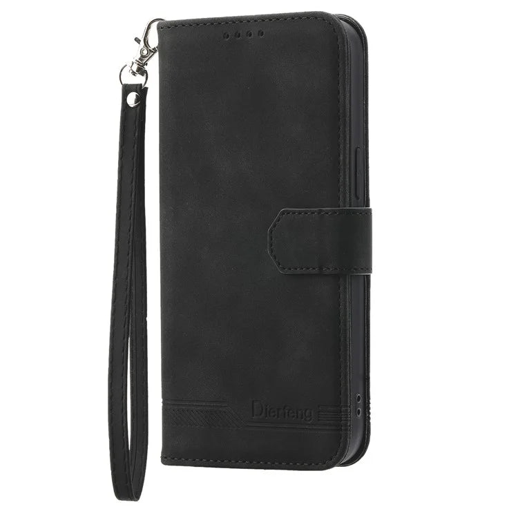 DIERFENG DF-03 For Xiaomi 13T / 13T Pro / Redmi K60 Ultra Case Imprinted Wallet Phone Shell Stand PU Leather Protector
