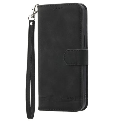 DIERFENG DF-03 For Xiaomi 13T / 13T Pro / Redmi K60 Ultra Case Imprinted Wallet Phone Shell Stand PU Leather Protector
