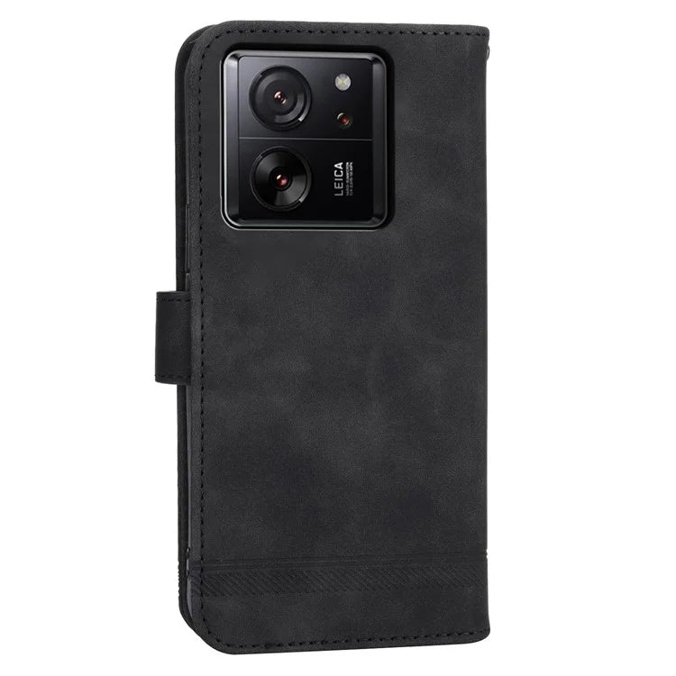 DIERFENG DF-03 For Xiaomi 13T / 13T Pro / Redmi K60 Ultra Case Imprinted Wallet Phone Shell Stand PU Leather Protector