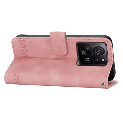 DIERFENG DF-03 For Xiaomi 13T / 13T Pro / Redmi K60 Ultra Case Imprinted Wallet Phone Shell Stand PU Leather Protector