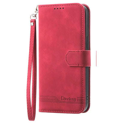 DIERFENG DF-03 For Xiaomi 13T / 13T Pro / Redmi K60 Ultra Case Imprinted Wallet Phone Shell Stand PU Leather Protector