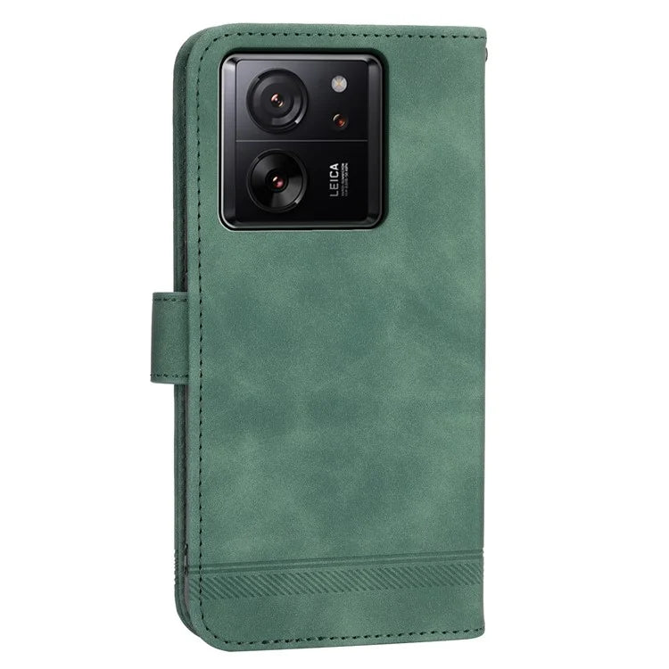 DIERFENG DF-03 For Xiaomi 13T / 13T Pro / Redmi K60 Ultra Case Imprinted Wallet Phone Shell Stand PU Leather Protector