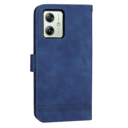 DIERFENG DF-03 For Motorola Moto G54 5G Case Slim-Fit Phone Shell Imprinted PU Leather Wallet Stand Cover