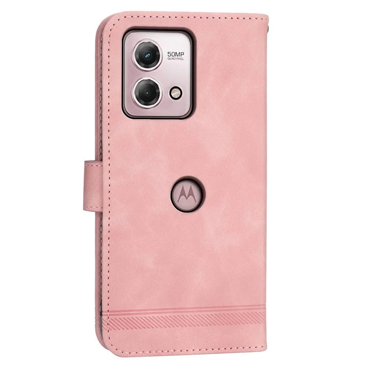 DIERFENG DF-03 For Motorola Moto G Stylus (2023) Case Wallet Stand Shockproof Leather Mobile Phone Cover