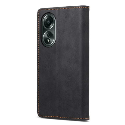 DF-05 For Oppo A58 4G Case RFID Blocking Phone Leather Cover with Wallet
