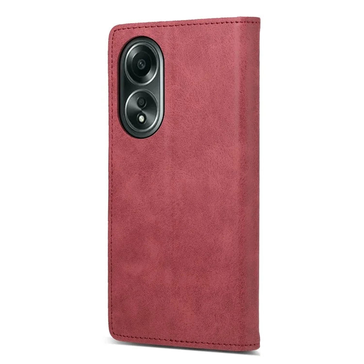 DF-05 For Oppo A58 4G Case RFID Blocking Phone Leather Cover with Wallet