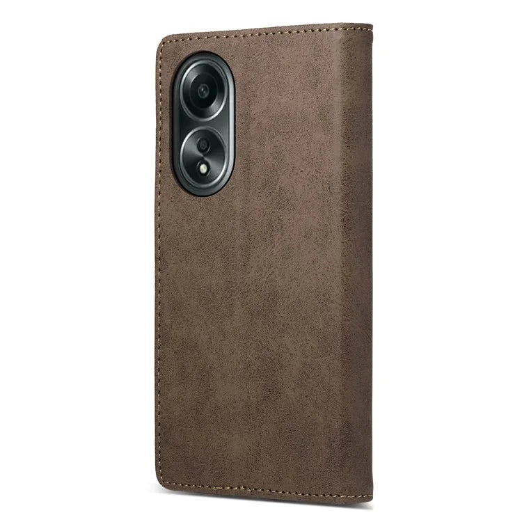 DF-05 For Oppo A58 4G Case RFID Blocking Phone Leather Cover with Wallet