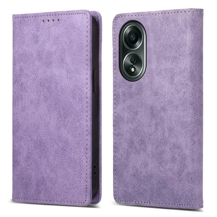 DF-05 For Oppo A58 4G Case RFID Blocking Phone Leather Cover with Wallet