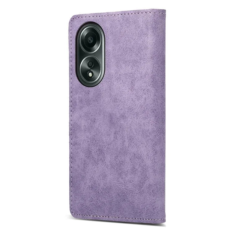 DF-05 For Oppo A58 4G Case RFID Blocking Phone Leather Cover with Wallet