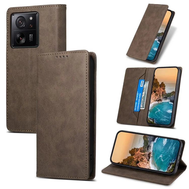 DF-05 For Xiaomi 13T / 13T Pro / Redmi K60 Ultra Case RFID Blocking Wallet Phone Cover
