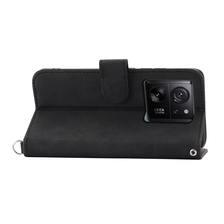 For Xiaomi 13T / 13T Pro / Redmi K60 Ultra Case Wallet Phone Leather Cover with Hand Strap + Shoulder Strap