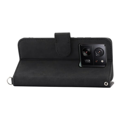 For Xiaomi 13T / 13T Pro / Redmi K60 Ultra Case Wallet Phone Leather Cover with Hand Strap + Shoulder Strap