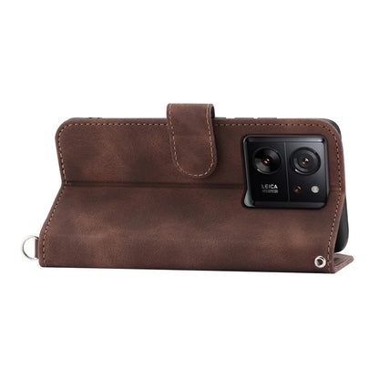 For Xiaomi 13T / 13T Pro / Redmi K60 Ultra Case Wallet Phone Leather Cover with Hand Strap + Shoulder Strap