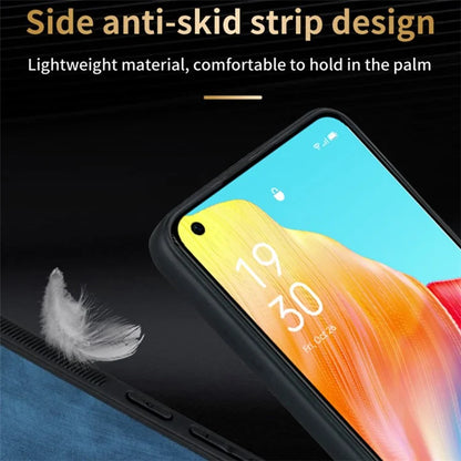 AZNS For Oppo A78 4G Case Anti-scratch Imprinted PU Leather+TPU Phone Back Cover