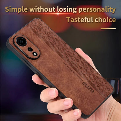 AZNS For Oppo A78 4G Case Anti-scratch Imprinted PU Leather+TPU Phone Back Cover