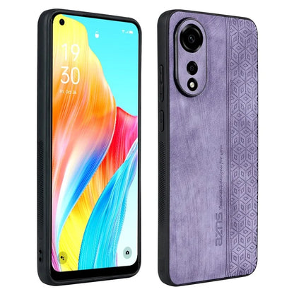 AZNS For Oppo A78 4G Case Anti-scratch Imprinted PU Leather+TPU Phone Back Cover