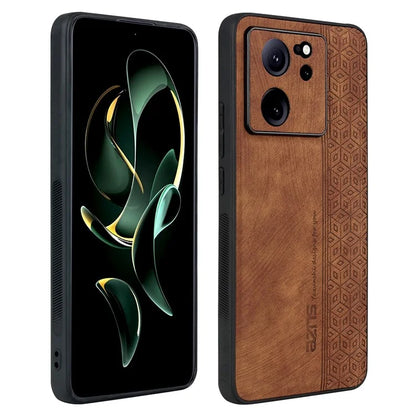 AZNS For Xiaomi Redmi K60 Ultra / 13T / 13T Pro Case PU Leather Coated TPU Cellphone Cover