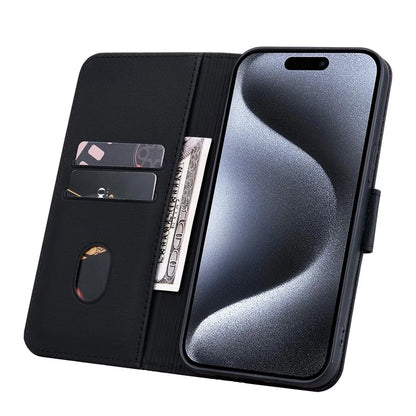 For iPhone 15 Pro Case PU Leather Imprinted Stand Wallet Phone Cover