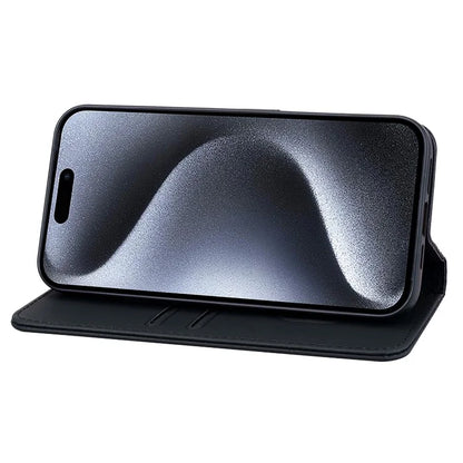 For iPhone 15 Pro Case PU Leather Imprinted Stand Wallet Phone Cover