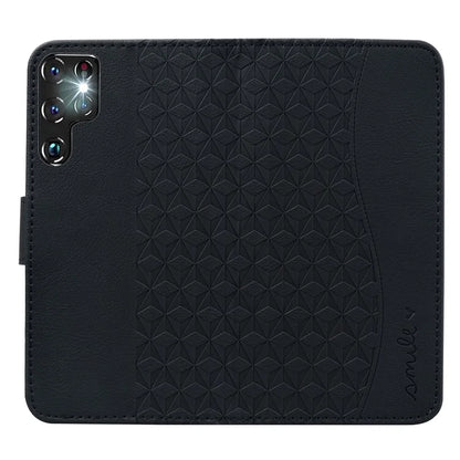 For Samsung Galaxy S23 Ultra Case Imprinted PU Leather Flip Shell Phone Cover