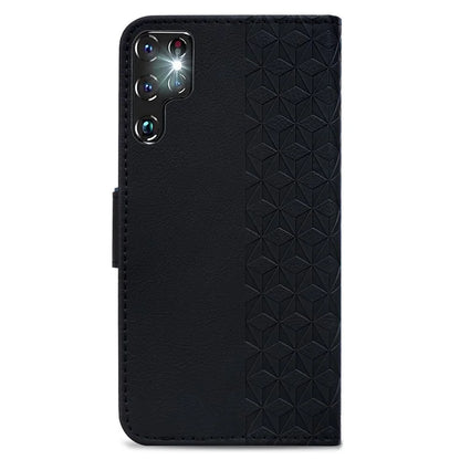 For Samsung Galaxy S23 Ultra Case Imprinted PU Leather Flip Shell Phone Cover