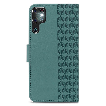 For Samsung Galaxy S23 Ultra Case Imprinted PU Leather Flip Shell Phone Cover