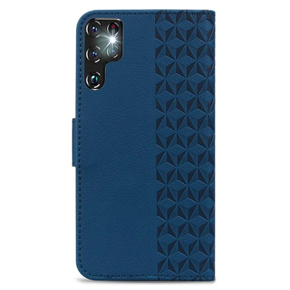 For Samsung Galaxy S23 Ultra Case Imprinted PU Leather Flip Shell Phone Cover