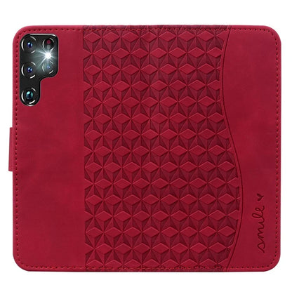 For Samsung Galaxy S23 Ultra Case Imprinted PU Leather Flip Shell Phone Cover