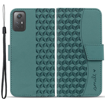 For Xiaomi Redmi Note 12S 4G Case Imprinted PU Leather Fall-proof Phone Cover
