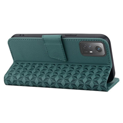 For Xiaomi Redmi Note 12S 4G Case Imprinted PU Leather Fall-proof Phone Cover