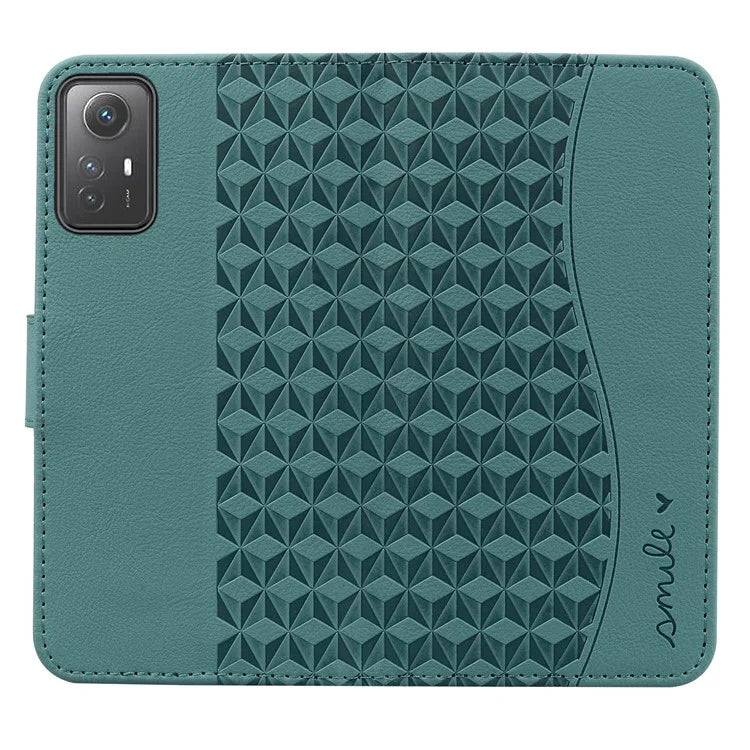 For Xiaomi Redmi Note 12S 4G Case Imprinted PU Leather Fall-proof Phone Cover