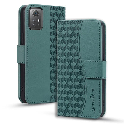 For Xiaomi Redmi Note 12S 4G Case Imprinted PU Leather Fall-proof Phone Cover