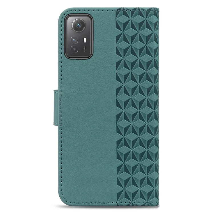 For Xiaomi Redmi Note 12S 4G Case Imprinted PU Leather Fall-proof Phone Cover