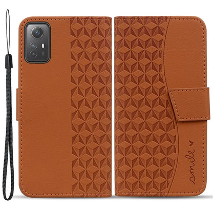 For Xiaomi Redmi Note 12S 4G Case Imprinted PU Leather Fall-proof Phone Cover