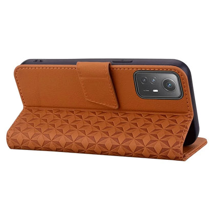 For Xiaomi Redmi Note 12S 4G Case Imprinted PU Leather Fall-proof Phone Cover