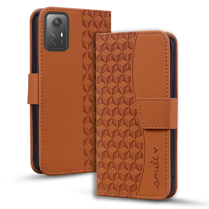 For Xiaomi Redmi Note 12S 4G Case Imprinted PU Leather Fall-proof Phone Cover