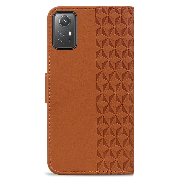 For Xiaomi Redmi Note 12S 4G Case Imprinted PU Leather Fall-proof Phone Cover