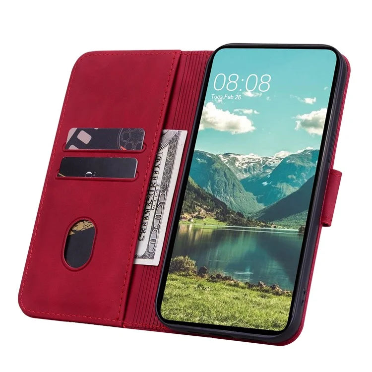 For Xiaomi Redmi Note 12S 4G Case Imprinted PU Leather Fall-proof Phone Cover