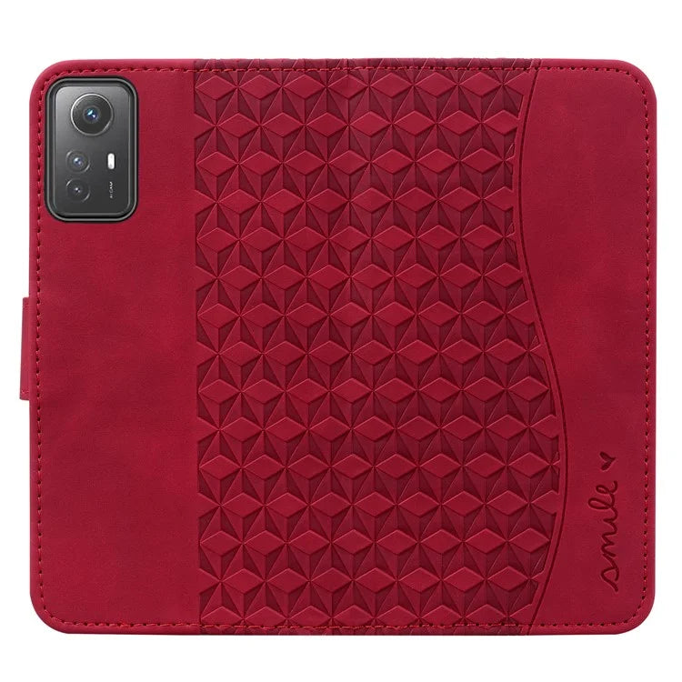 For Xiaomi Redmi Note 12S 4G Case Imprinted PU Leather Fall-proof Phone Cover