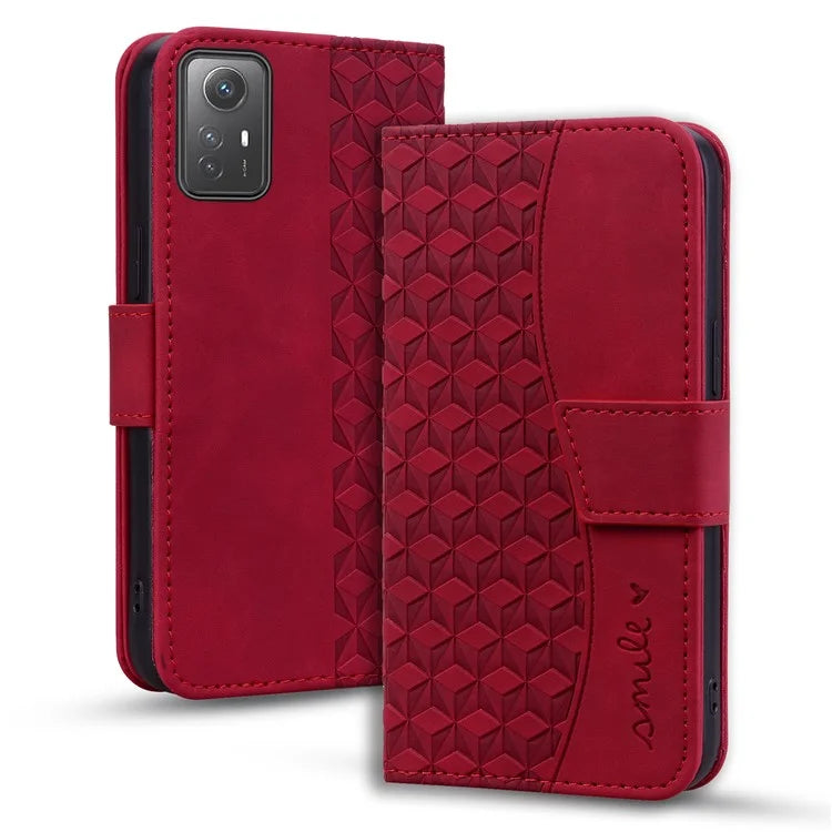 For Xiaomi Redmi Note 12S 4G Case Imprinted PU Leather Fall-proof Phone Cover