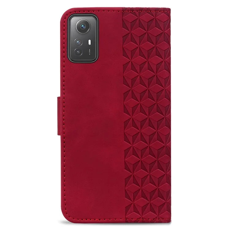 For Xiaomi Redmi Note 12S 4G Case Imprinted PU Leather Fall-proof Phone Cover