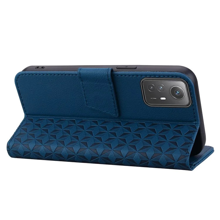 For Xiaomi Redmi Note 12S 4G Case Imprinted PU Leather Fall-proof Phone Cover