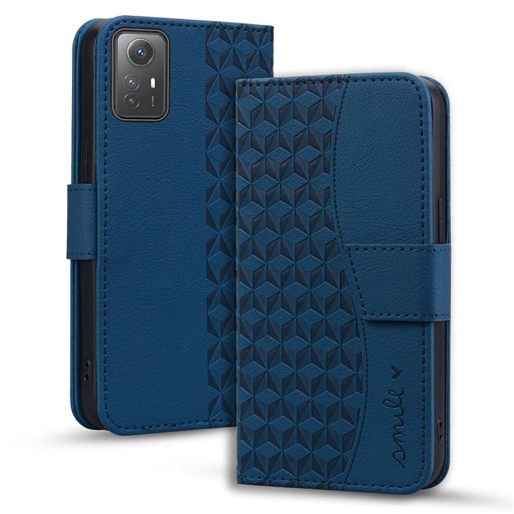 For Xiaomi Redmi Note 12S 4G Case Imprinted PU Leather Fall-proof Phone Cover