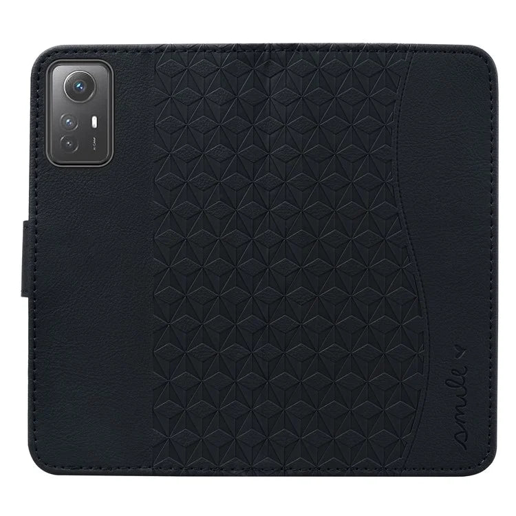 For Xiaomi Redmi Note 12S 4G Case Imprinted PU Leather Fall-proof Phone Cover